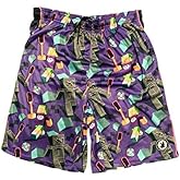 Flow Society Flowcraft Attack Boys Shorts - Kids Athletic - Basketball - Baseball - Hockey - Football - Lacrosse - Purple