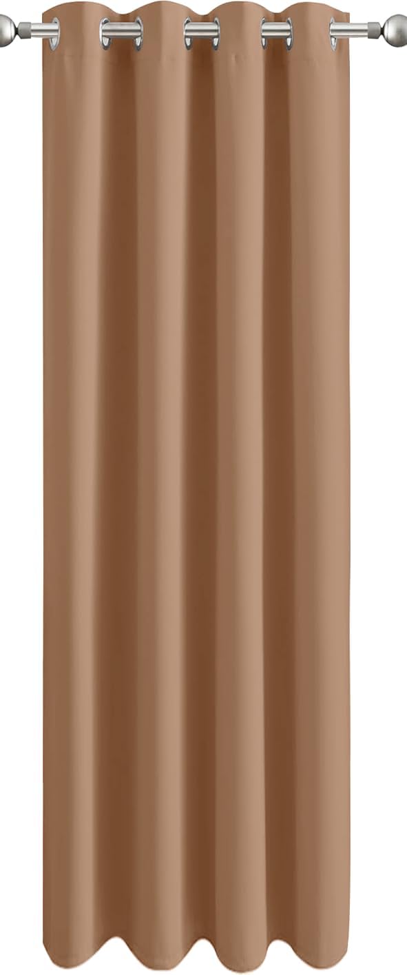 Aspire Homeware Blackout Curtain 1 Panel Eyelet 84in Drop Beige Thermal