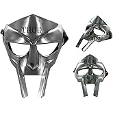 THOR INSTRUMENTS MF Doom Gladiator Face Mask Fantasy Party Costume Roman Gladiators Arena Maximus Helmet MF Doom Movie viking Prop (Gladiator Mask)