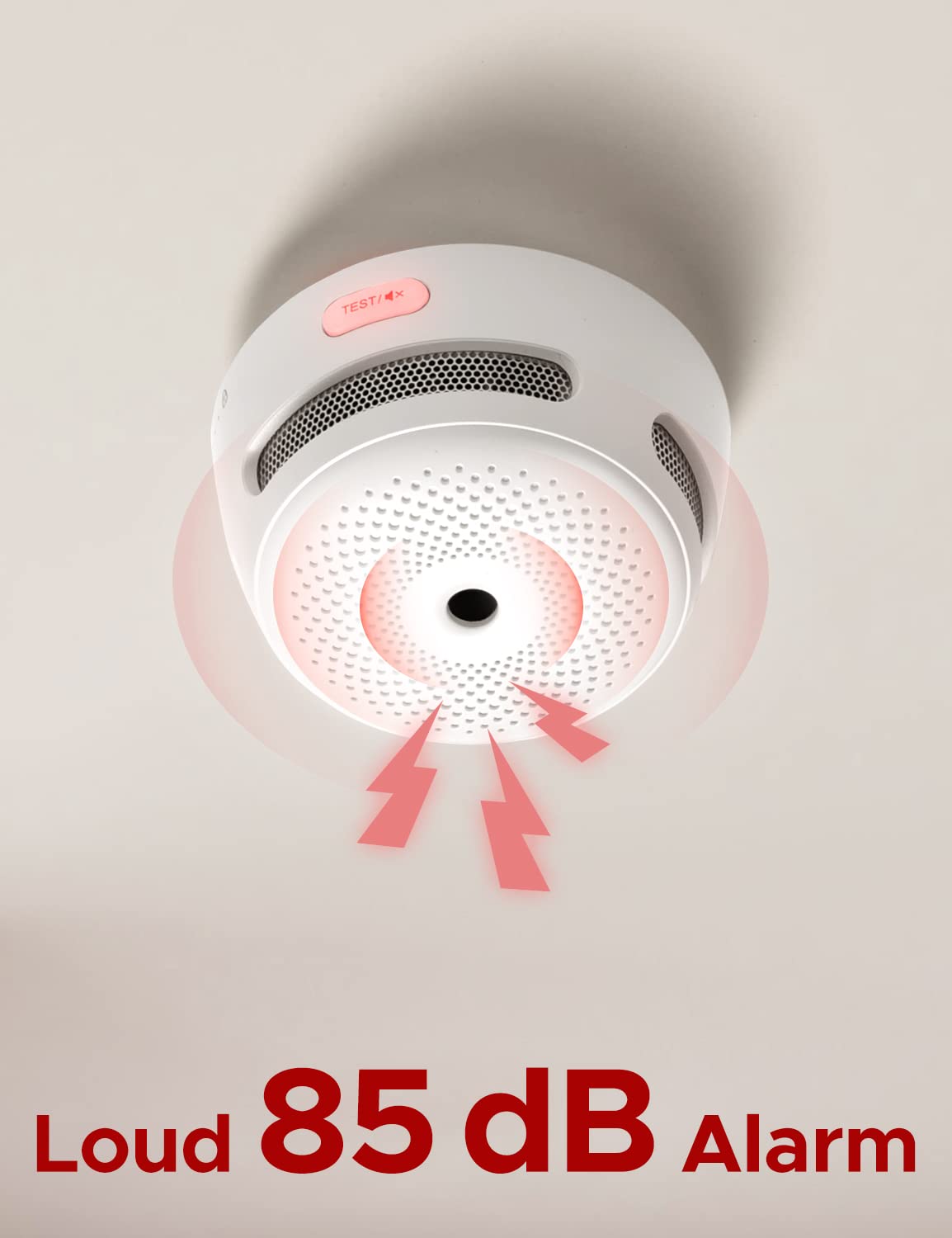 X-Sense Smart Smoke Detector Fire Alarm with Replaceable Battery, Wi-Fi Smoke Detector, Real-Time App Notifications, XS01-WX, 1-Pack