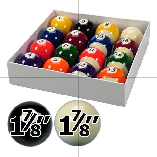 ClubKing Ltd Spots and Stripes 1 7/8" Pool Ball Set