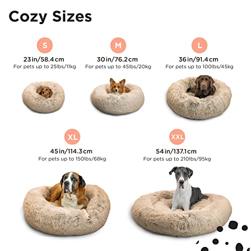 Best Friends by Sheri The Original Calming Donut Cat and Dog Bed in