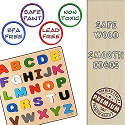 Magnetic Wooden Educational ABC Puzzle - Learn