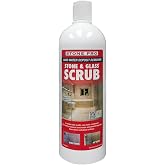 Stone Pro Stone and Glass Scrub - Hard Water Stain Remover - Remove Spots on Glass, Natural Stone, Quartz, &amp; Metal Fixtures (Quart)