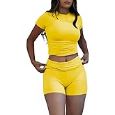 Nimsruc Two Piece Lounge Sets For Women short sets