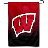 Wisconsin Badgers Gradient Colors Garden Flag and Banner