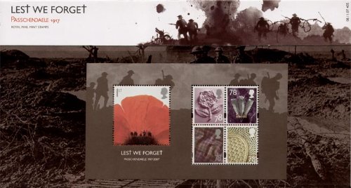 Lest We Forget Passchendaele Stamps, Presentation Packs, Mini Sheets 2007 (Presentation Pack)