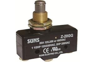 Suns International Z-20GQ Z-20 Series 20 A Panel Mount Plunger Screw Terminal General Purpose Micro Switch - 1 Item(s)