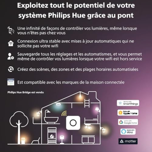 White & Color Ambiance Outdoor Lightstrip extérieur 5m, Ruban led extérieur compatible avec Alexa, Google Assistant et Apple Homekit, Bande led Hue modelable