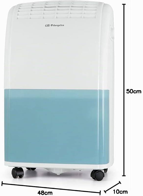Dh 2070 - Déshumidificateur avec capacité de déshumidification de 20 l/jour, réfrigérant R290, réservoir de 3,6 l, surface d'application de 120 m², système anti-gel, 420 W, blanc