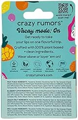 Crazy Rumors Fruit Mix Lip Balm 4 Pack Natural Vegan Dry Lips view 3
