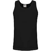 Shaka Wear Men's Basic Sleeveless Tank Top Cotton Solid Muscle Workout T-Shirt Undershirt Activewear Sizes S~5XL