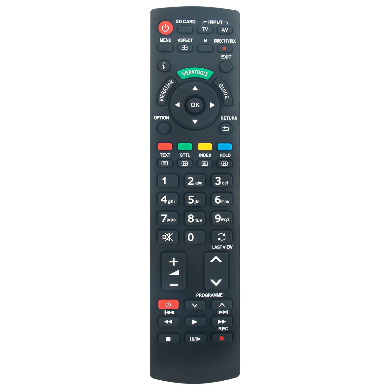 VINABTY Replacement Remote Control N2QAYB000487 Suits for Panasonic LCD TV Plasma TV TH-32LRG20B TH-32LRG20E TH-42LRG20B TH-42LRG20E TX-L19E3B TX-L19E3E TX-L22X20B TX-L22X20E TX-L22X20L TX-L24C3B