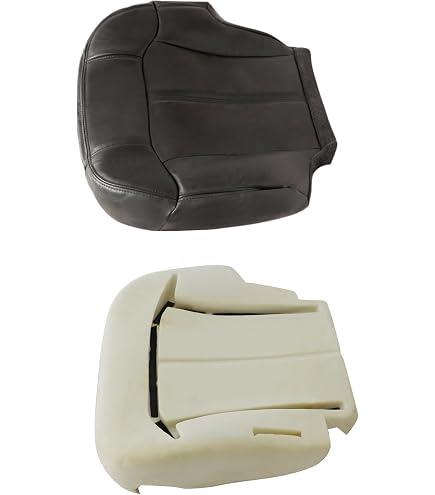 2000-2002 Chevy Silverado Driver Bottom Seat Cover & Foam Cushion - Gray, Direct Fit