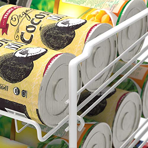 SimpleHouseware Stackable Can Rack Organizer, White Pricepulse