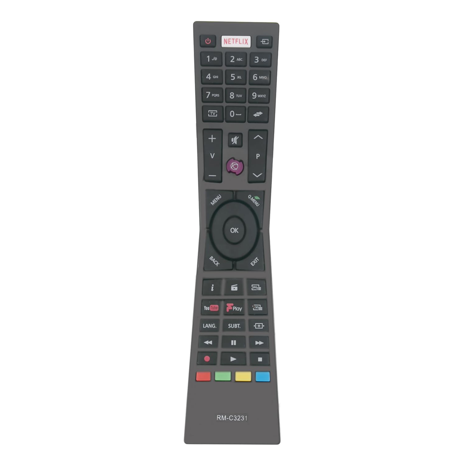 NEW RM-C3231 Replace Remote Control Work for JVC TV RC4996 RM-C3232 LT-40C860 LT43C680 LT43C862 LT-32C660 LT-32C661(A) LT- 40C755(C) LT-32C670 LT-49C860 LT-43C860 LT-49C770 LT-55C860 LT49C760 LT32C660