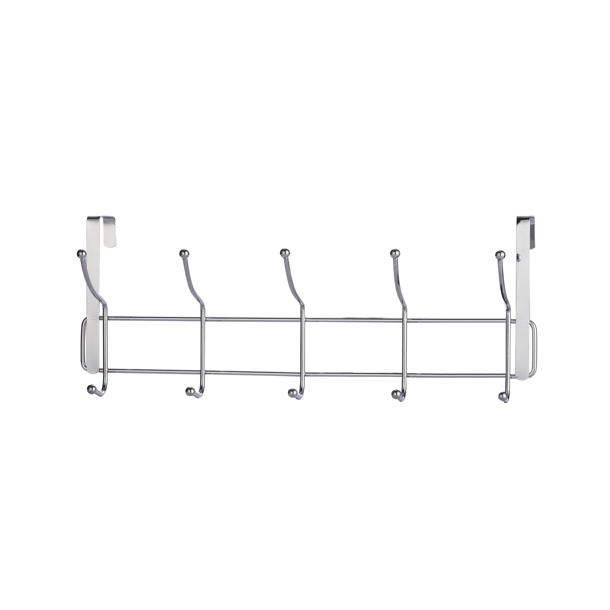 Buckingham Over The Door 10 Hook Coat Hanger Chrome-Premium Quality