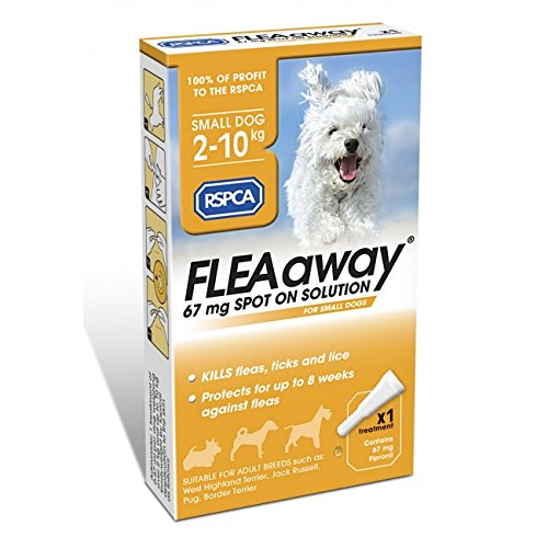 RSPCA FleaAway Spot On Solution for Small Dogs, 67 mg