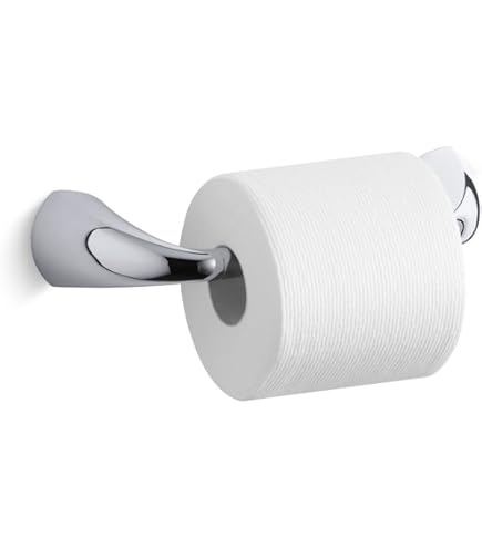 Kohler K-78383 Toilettenpapierhalter Vertikal – Poliertes Chrom, Metallisch, Mit Montageset