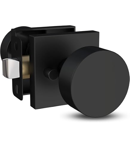 MEGA HANDLES Deadbolt Entry Lock - Heavy Duty Square Deadbolt For Left/Right Hand Doors, Matte Black