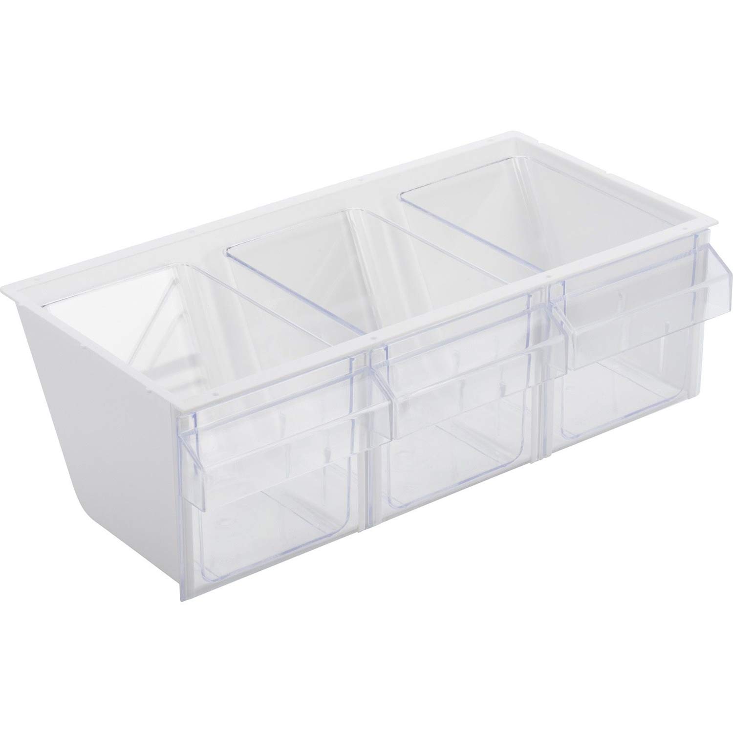 Westmark Dispenser Unit, With Three Scoops, Volume: 1 L Each, Plastic, Milano, Transparent/White, 76072240