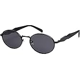 SOJOS Retro Oval Sunglasses for Women Men Trendy Sun Glasses Designer Inspired Classic Shades UV400 Protection SJ1224