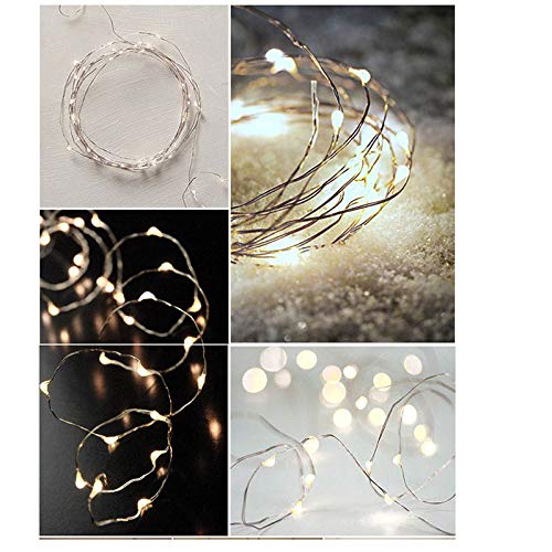 Dyrabrest 33ft USB String Lights 100 LED String Lights Starry Light Copper Wire Decorative Lights 8 Modes Multi Color with Remote Control for Christmas Holiday Garden Party Birthday Wedding