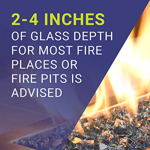10Lbs 1/4" Pacific Blue Fire Glass (609408154201)