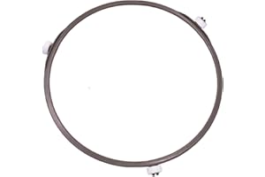 CAOXIONG 7 Inch Microwave Turntable Ring,Rotating Ring Roller,Glass Plate Tray Support Holder,Replacement Inner Ring,Microwave Oven Tray Support,for Microwave Oven Glass Turntable Plate,with 14mm Wheels