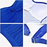 WIN.MAX One Piece Swimsuit Tummy Control Ruched Padded Plus Size UK20 view 5