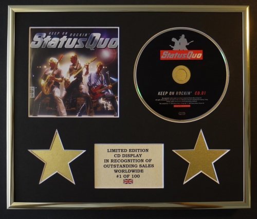 STATUS QUO/CD DISPLAY/LIMITED EDITION/COA/KEEP ON ROCKIN'