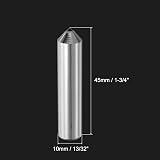 sourcing map Diamond Dresser 10mm Shank Tapered Point Grinding Wheel Tool Silver view 2
