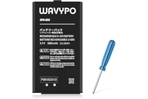 WAVYPO 3600mAh SPR-003 Battery for Nintendo 3DS XL New 3DS XL LL Game Console, Upgraded High Capacity Replacement Battery for Nintendo Switch Game Console with Repair Tool Kits