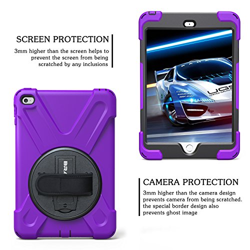 BRAECN iPad Mini5 Shockproof Case Three Layer Drop Protection Rugged