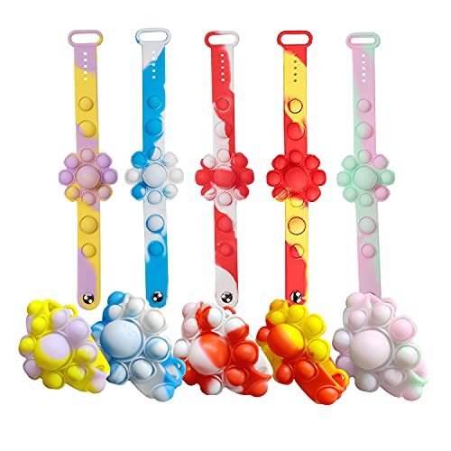 Bracelets Anti-Stress Pop It Ours - Silicone Doux - Jouet Sensoriel Enfants - Cadeau Anniversaire