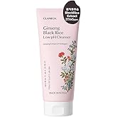 Glamfox Ginseng Black Rice Low pH Cleanser, Gentle Face Wash with Fermented Ginseng, Rice Extract, For Sensitive Skin