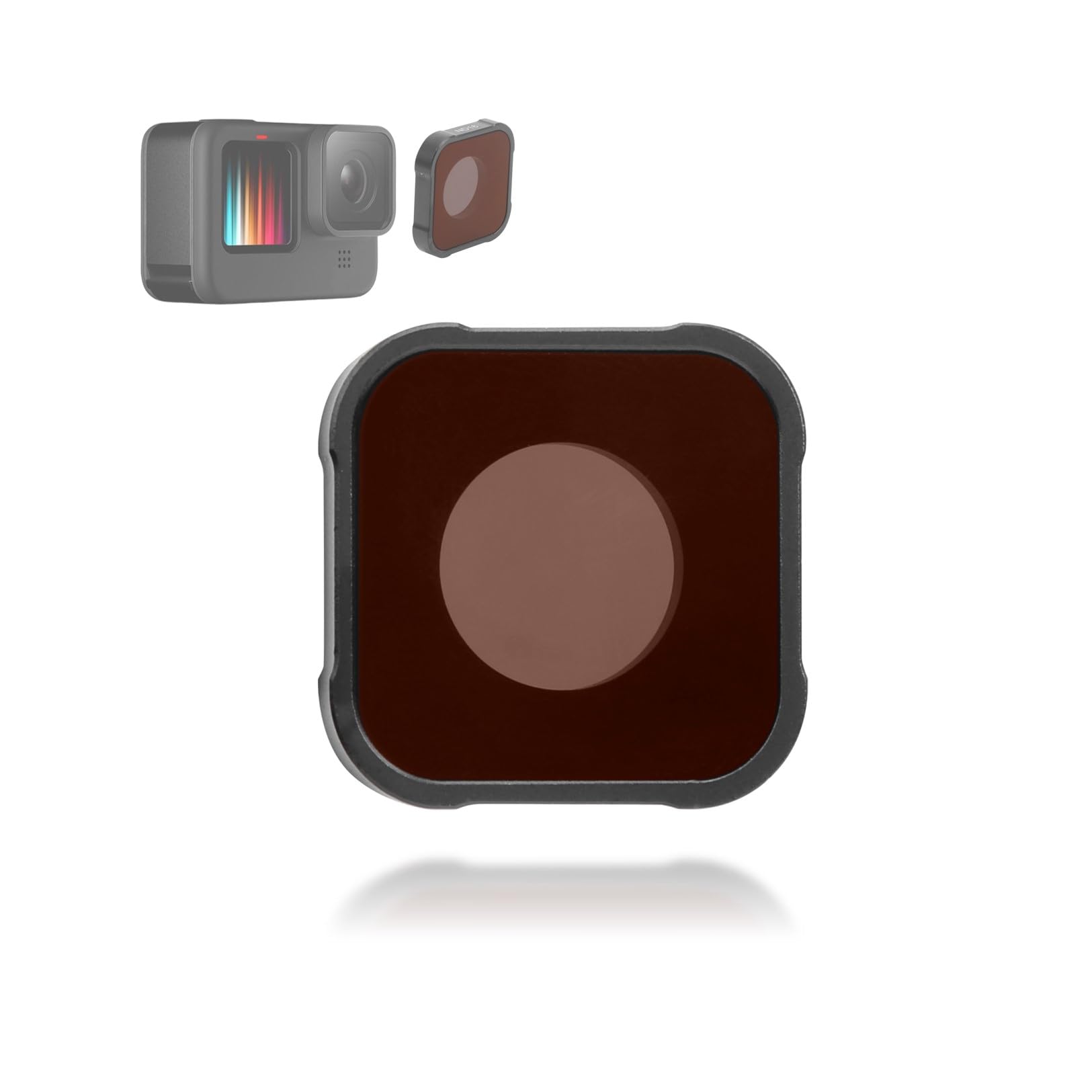 Bindpo Neutral Density ND16 Optical Glass Filter, Waterproof, Scratchproof, Oilproof for GOPRO HERO9