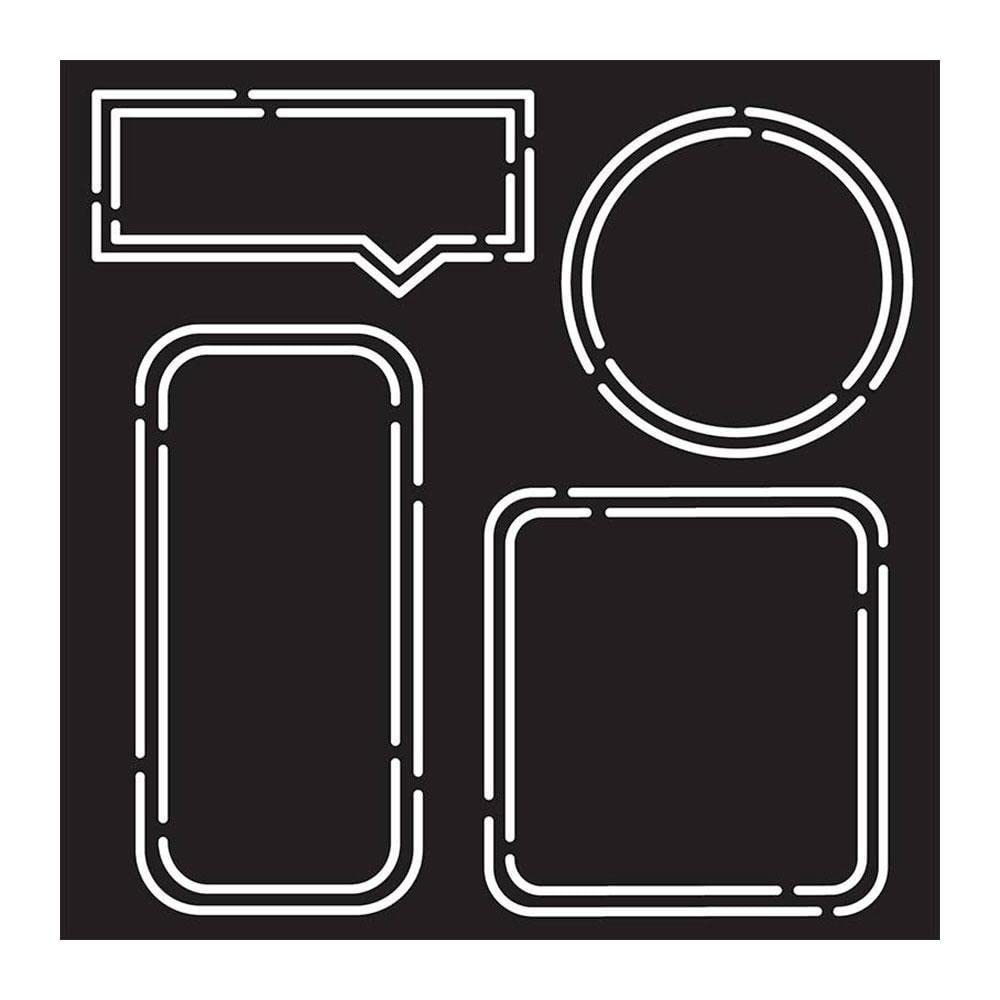 Creative Expressions Neon Essential Frames-Stencil, 20.32 x 20.32 cm