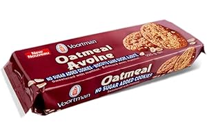 Voortman No Sugar Added Oatmeal Cookies, 225g 2 Count