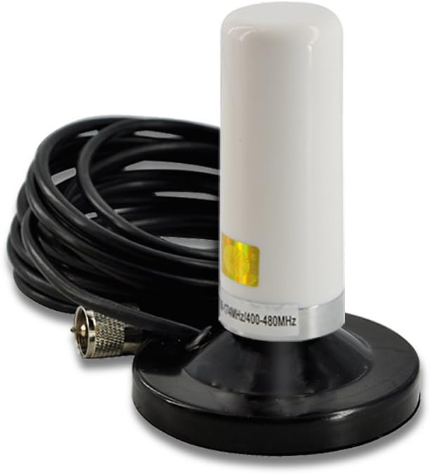 HH-N2RS NMO Dual Band Antenna – VHF 136-174MHz / UHF 400-470MHz, 3.54", 50Ω