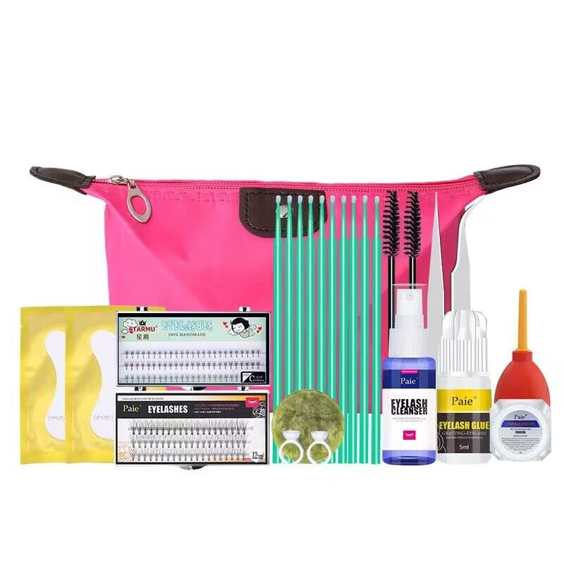 zalati False Eyelashes Extension Practice Exercise Set Makeup Eyelash Grafting Training Tool Kit for New Beginners