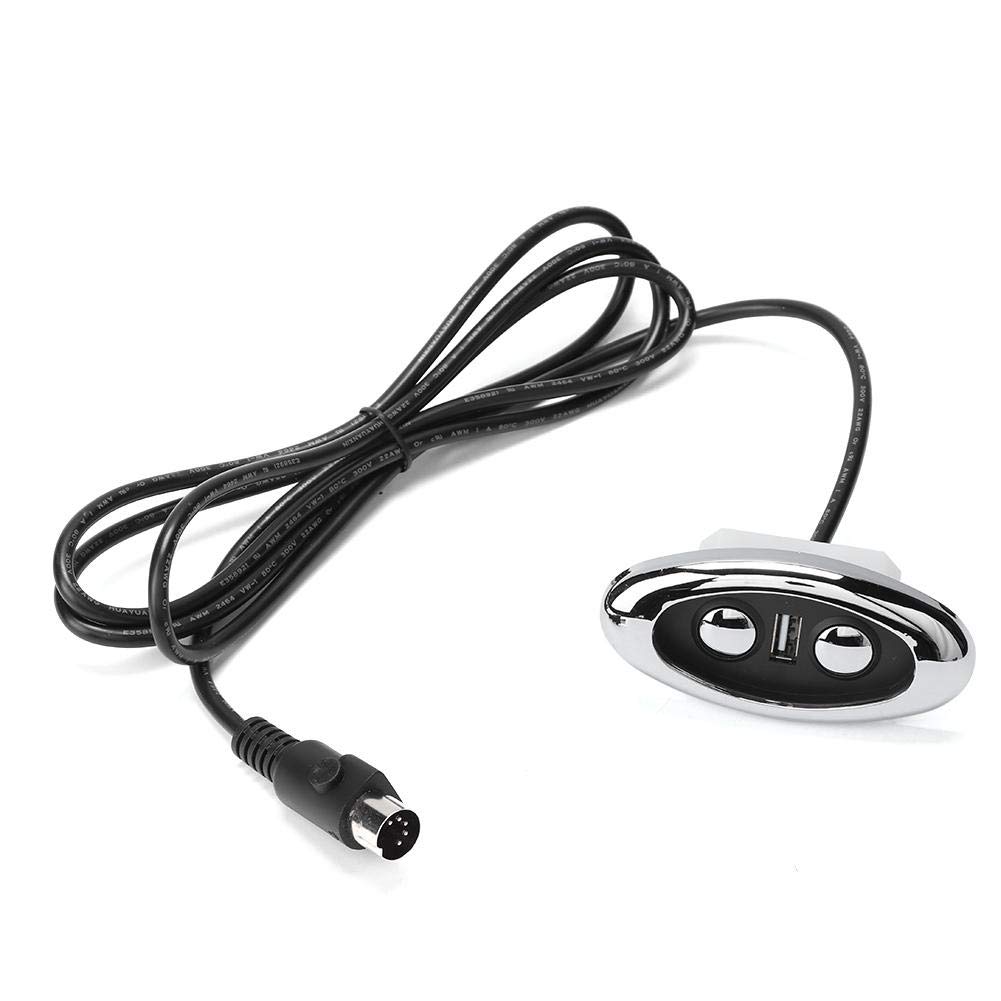 Cafopgrill Hand Controller Led Backlight 2-button Electric Sofa Manual Control Switch, Sofa Controller with Usb Port Input Abs Material 12-29v Usb Output 5v-2a (black)