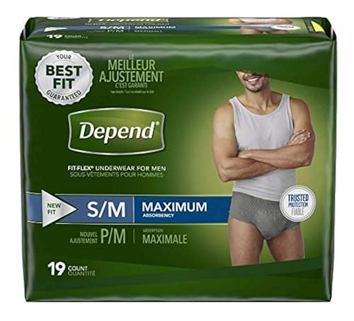Depends Men Fitflex Max Small Medium