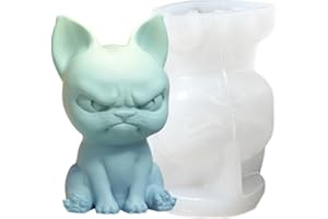 3D Animal Silicone Soap Molds - Cat And Dog Shape | Reusable Casting Moulds For Wax, Plaster, Epoxy Resin, DIY Craft Decorati