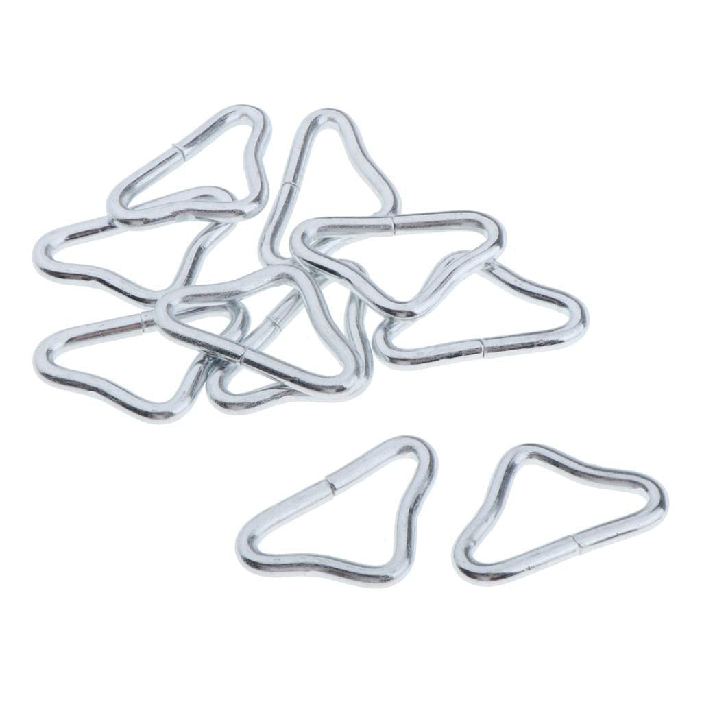 zalati Triangle Ring Buckle 10pcs 1.5" Loop V-Rings Accessories for Trampoline Parts