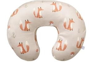 iEvolve Nursing Pillow Cover Breast Feeding Pillow Cover for Baby Boy Girl，Cover Only(Fox)