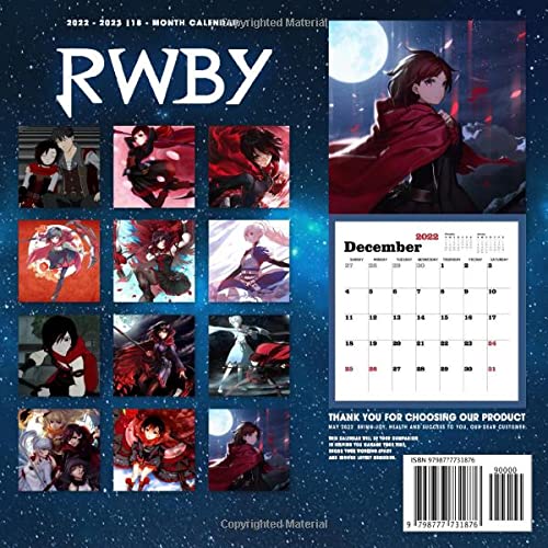 Amazon.com: Rwby 2022 Calendar: Official 2022 Calendar - Anime Manga Calendar 2022-2023, Calendar Planner - Kalendar Calendario Calendrier 18 Monthly (Anime ... Supplies) - January 2022 To December 2023: 9798777731876: Carla Farmer: Books