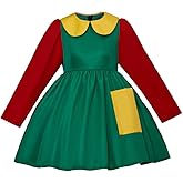 RocailleCos La Chilindrina Dress Costume Movie Chilindrina Cosplay Dress for Adult Women