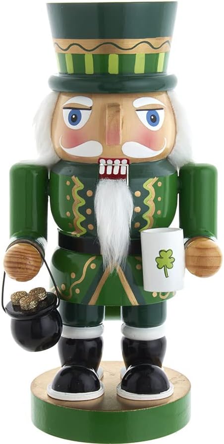 Nutcrackers - Kurt S. Adler 10-Inch Wooden Irish Nutcracker