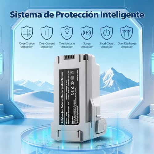 1 Pack Mini 3 Serie Batería de Vuelo Inteligente 3850mAh Actualizada para Drones Compatible con DJI Mini 4 Pro/3 Pro/3 Tiempo de vuelo de hasta 51 minutos